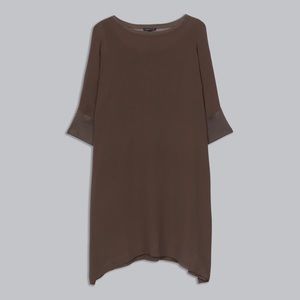 Eileen Fisher Silk Chiffon Dress